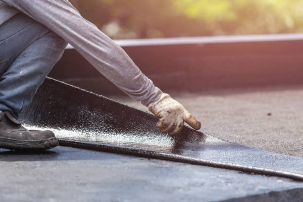Professional Exterior Waterproofing technician working in Wapakoneta, OH